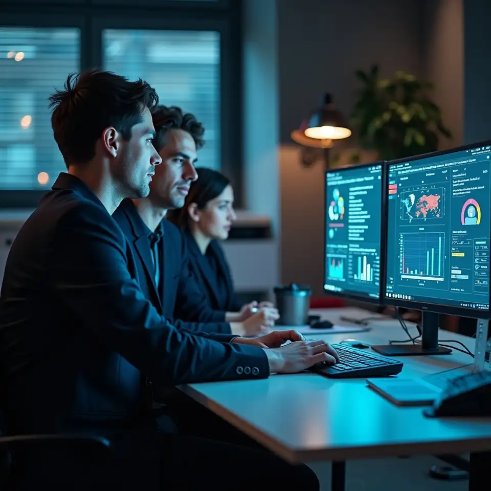 Plattform-Dashboard für Datenanalyse und Prozessmanagement